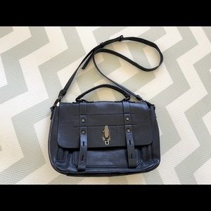 VIA SPIGA Vintage Leather Messenger Bag